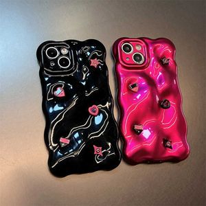 Case di telefonia cellulare Caschetti di cellulare Custodia di lussuoso Telefono Diamonds 3D Adatto per iPhone 14 Pro Max 11 12 13 Pro Max Protection Solicone Cool Girl Cute Phon J240507