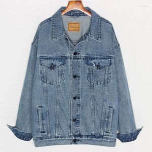 Women's Jackets Vintage Blue Denim Jacket Coat Women Casual Mid Long Outerwear Chaqueta Mujer Spring Autumn Loose Jeans Female