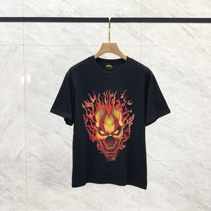 デザイナーTシャツESS MENプルオーバースパイダーウェブスターフラッシュショートスリーブストリートヒップホップスウェットシャツヴィンテージ人気ファッションハイストリート高品質シャツスカルパターン