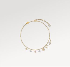 Med låda populära juveler designer för kvinnor älskar halsband multi blomma 18k guld halsband kvinnor tillbehör choker inte blekna julsmycken