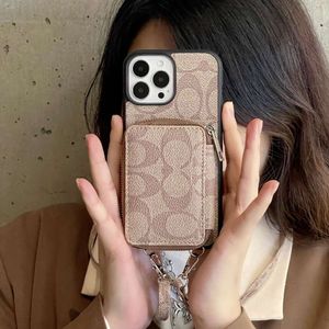 مناسبة لـ Apple 15 Celebrity Celebrity Leather Feel iPhone 13 Phone 14plus Crossbody Hard Case Staipper Bage