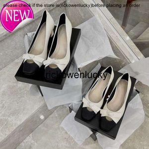 The Row Coco Leather Bow Single Shoes Women's Flat Heels French Simple Comfortable Work Shoes