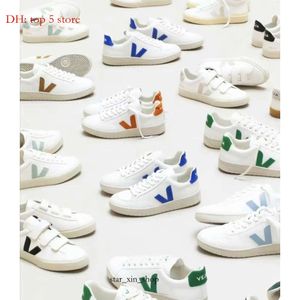 Vejasneakers 2024 En İyi Fransız Brezilya Yeşil Düşük Karbonlu Yaşam V Organik Pamuk Daireler Platform Spor ayakkabıları Kadın Günlük Klasik Beyaz Tasarımcı Ayakkabı 6140 Vejashoes