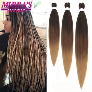 Cabelo de trança pré -esticada 2030 Extensão de cabelo sintético Tornam cabelos para paixão de crochê cabelos 136810 PCs a granel 240506