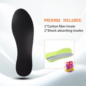 Högkvalitativ 1,2 mm tjocklek Kolfiber Intersula Sportsula Male Shoe-Pad Female Ortic Shoe Sneaker Insoles 240506