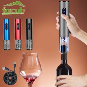 Openers Rechargeable Electric Wine Bottle Opener Automatic Corkscrew Wine Opener with Foil Cutter Kitchen Gadgets Gifts For Wine Lovers