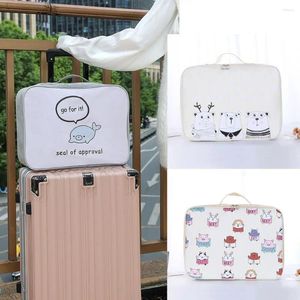 Duffel Bags Cartoon Printed Travel Bag Convenient Portable Luggage PU Tote Large Capacity Lunch Handbag Student