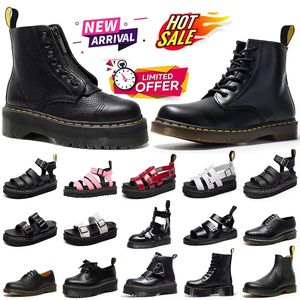 Stivali boot boot martin uomini donne sneakers di lusso triplo nero classico caviglia corti corti corti inverno neve da esterno scarpe calde