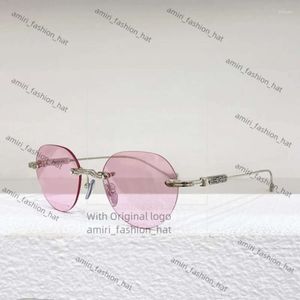 Okulary przeciwsłoneczne Chromowane okulary przeciwsłoneczne bez krawędzi małe kobiety mężczyźni marka projektant najwyższej jakości metalowe ramy Pilis okulary przeciwsłoneczne Chromy Szklanki