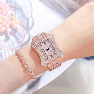 Celebrity Internet Xiao Man Waist Sky Star Watch Womens Steel Band Womens Full Diamond Fashion Quartz Webro Watch High Beauty Student Bracciale