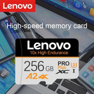 Adaptador Lenovo Micro Memory SD Cards 512 GB 256 GB Micro TF/SD Card 1 TB CARTA DE MEMÓRIA 2TB Adaptador de alta velocidade Drone/câmera/Dash Came/Tablet