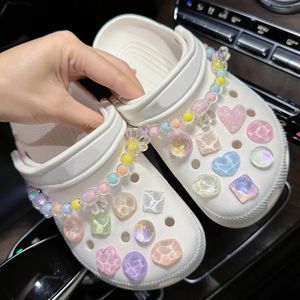 Whole Set DIY Shoes Charms for Hole Shoe Cute Girl Butterfly Accessories Designer Quality Garden Shoe Decoration Girl Gift 240506