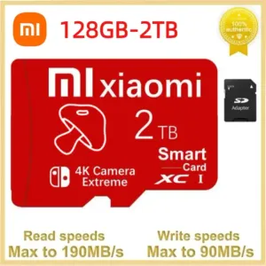 Kleben Sie 100% Original Original Xiaomi Micro TF SD -Karte 1TB 2TB 4K Hochgeschwindigkeit SD -Speicherkarte Flash -Karte für Telefon -PC -Kamera Nintendo Switch