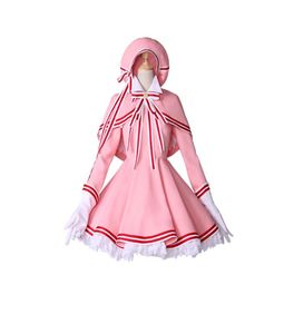 Cardcaptor Card Captor Sakura CLEAR CARD KINOMOTO SAKURA Cosplay Costume Women Girls Pink Dress Halloween Party Dresses9131554