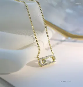 collana di design di alta qualità collana punk collana per donna un unico clip di carta per spillo di sicurezza pendente bling tiny cz mxkm quotidianamente indossare gioielli per feste amici regalo