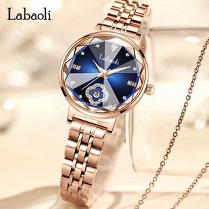 Labaoli Womens Watch Live Broadcast Fashion Waterproof Calendar Tiktok Popular Steel Band Quartz Women