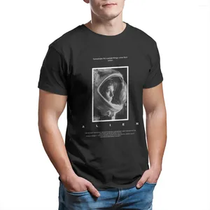 Men's T Shirts Alien Poster Horror Movie Sci Fi Xenomorph Ellen Ripley Cotton Topps Humoristiska klassiska T-shirts