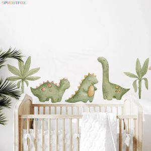 Adesivi cartone animato Adebito da parete dinosauro decorazione per la casa per bambini soggiorno da letto per bambini grandi arte arte arte adesivi per bambini murali per bambini