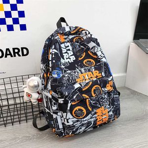 Backpack Męska marka mody mody Ins osobowość graffiti duża zdolność swobodna męska plecak liceum szkolny mężczyźni 231115