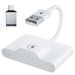 Uppgradera CarPlay -adapter för iPhone Auto Car Adapter, Apple Wireless CarPlay Dongle, Plug Play 5GHz WiFi Online -uppdatering