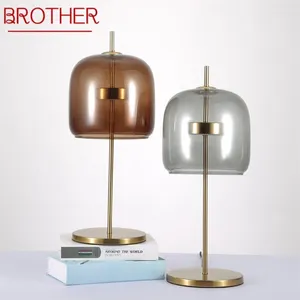 Table Lamps BROTHER Modern Nordic Simple Lamp LED Artistic Desk Lighting For Home Bedroom Decoration