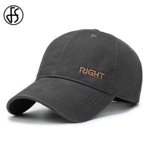 Ball Caps FS 2023 Summer Gray Face Caps For Men Women Brand Baseball Cap Outdoor Sport Golf Hat High Quality Cotton Trucker Hats Bone Y240507