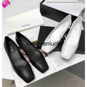 Designer the row Dress Shoes uses high-quality sheepskin inside and outside full leather outsole simple style luxury ol single shoes