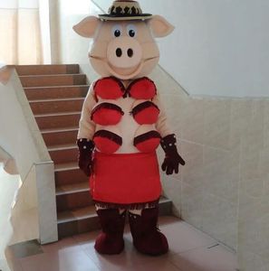 2024 Halloween Pig Swinish Mascot Costume Suit halloween Party Game Dress Outfit Performance Activity Sales Promotion Adult Size