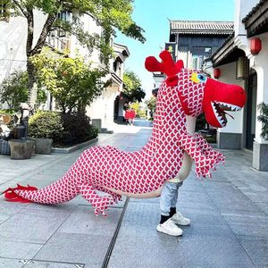 Costumi mascotte IABLE Dragon Cartoon mascotte Christmas Halloween Party Performance Stage Set di costumi