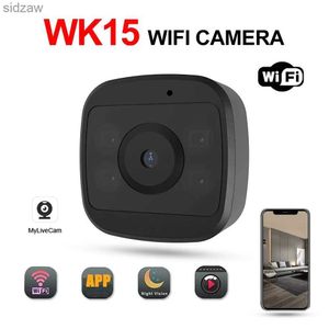 Mini -Kameras WK15 Mini Wireless Kamera WiFi Babyphi Indoor -Sicherheitsüberwachung HD Nachtsicht Kamera IP -Kamera Rekorder Wx