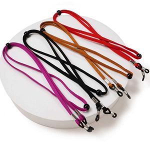 Brillenketten verstellbare Leder mit Brillenkettenhalter Kabel Lesen Sie fest