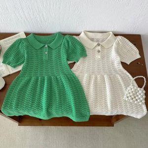 Girl Dresses 6m-3T Summer Born Baby per la principessa First Birthday Party Outfits Hollow Abiti 2024