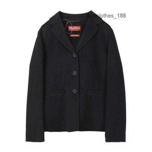 Designer Cashmere Coat MaxMaras New Womens Coat KERRY Wool Jacket V-neck Single Breasted Knitted Cardigan Sweater