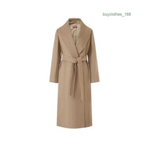 Women's Trench Coats Luxury Fashion Coat Women's Wool & Blends Designer Coat Japanese and Korean Wind Long Cashmere Overcoat Wear Maxmaras 0PYX