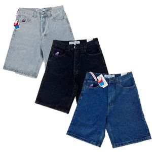 Big Boy Shorts Jeans Men Y2K Style Summer Hip Hop Embroidery Retro Denim Harajuku Streetwear Jorts Gym Basketball 240430