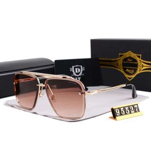 2024 Mens Retro Pilot Square Womens Sunglasses Fashion Designer Sunglasses Gold Frame Sunglasses UV400 Gradient LXN-EVO DITA paty