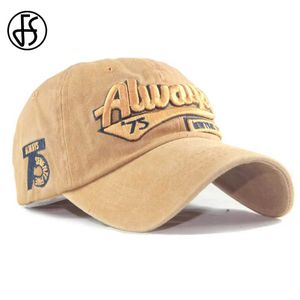 Ballkappen fs Vintage gelbe Baseballhüte für Männer 3D -Buchstaben Frauen Caps Snapback Hip Hop Dad Hut Sommer Baumwolle Freizeit Trucker Cap Bone Y240507