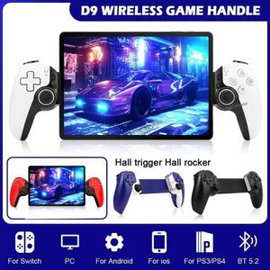 icks D9 Mobile Phone Stretching Game Controller Wireless Bluetooth PC Tablet for Switch/ Dual Hall Growth Sensor Controller J0509