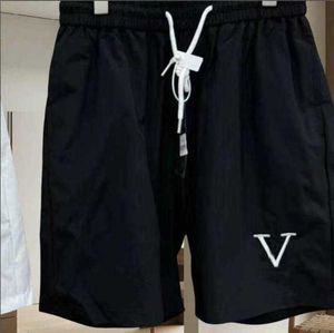 Shorts masculinos designer de vitalidade shorts masculinos com letras bordadas e cordão, casual e seco rápido para roupas ao ar livre, casal para casal