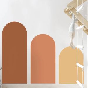 Aufkleber Morandi Bogen Wandaufkleber Boho Wohnzimmer Sofa Veranda PVC -Aufkleber Vinyl Peel Stick DIY Selfadhäsive Tapete Home Interior Decor