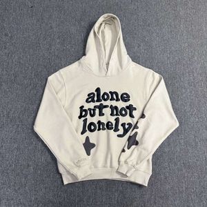 Trendy brand BROKEN BP shattered planet foam printed pure cotton hoodie for men and women