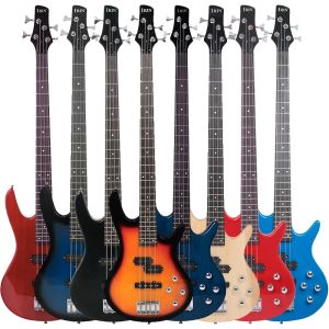 Gitarr Irin 4 strängar Electric Bass Guitar 24 Frets Maple Body Bass Guitar Guitarra med kabelnycklar Gitarrdelar Tillbehör