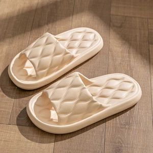 Tallmode Summer Mens Rhombus Non-Slip Slides Outdoors Lithe Comfort Flat Sandals Casual Slippers Manliga hem Badrum Flip Flops