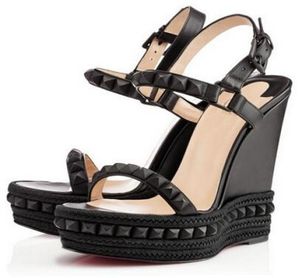 بيع ساخن- صندل مثير أفضل جودة Catclou Wedge Sandals New Designer Women High Heels2106556