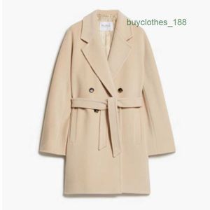 Women's Trench Coats Luxury Fashion Coat Women's Wool & Blends Designer Coat Japanese and Korean Wind Long Cashmere Overcoat Wear Maxmaras XY74