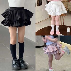 tutu Dress Summer Sweet Little Girls Skirts Tutu Skirt for Toddler Girls Clothing Children Party Wedding Cake Skirt For 3-9Y d240507