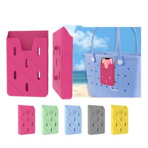 Silicone Mobile Phone Storage Bag Beach Hole Bag Accessories Mobile Phone Holder Storage Basket