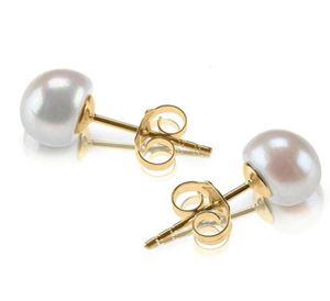 2021 Ny ankomst Fancy Stainls Steel Earring Pearl Stud örhängen45243781759072