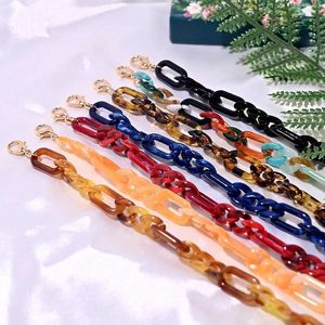 Correntes de óculos de óculos Novo design Design acrílico Eyeglass Chain cordão de cola de sol da moda Leitura de óculos de corrente de óculos Acessórios para menina Design de garotas