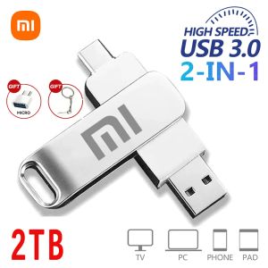 Drives Xiaomi 512 GB Mini Pen Drive Pamięć USB Dysk Flash 2TB 1TB 4TB TIPEC Highspeed USB 3.0 Wodoodporny Pendrive USB Flash